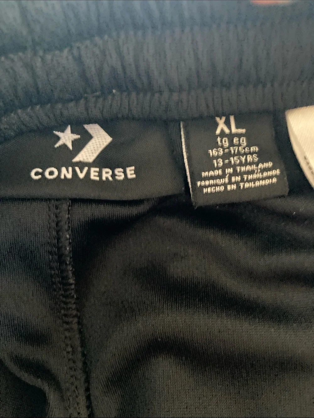 Boys Converse black blue athletic shorts size XL